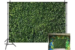 Fanghui 7x5ft Natural Green Leaves Grass Backdrop