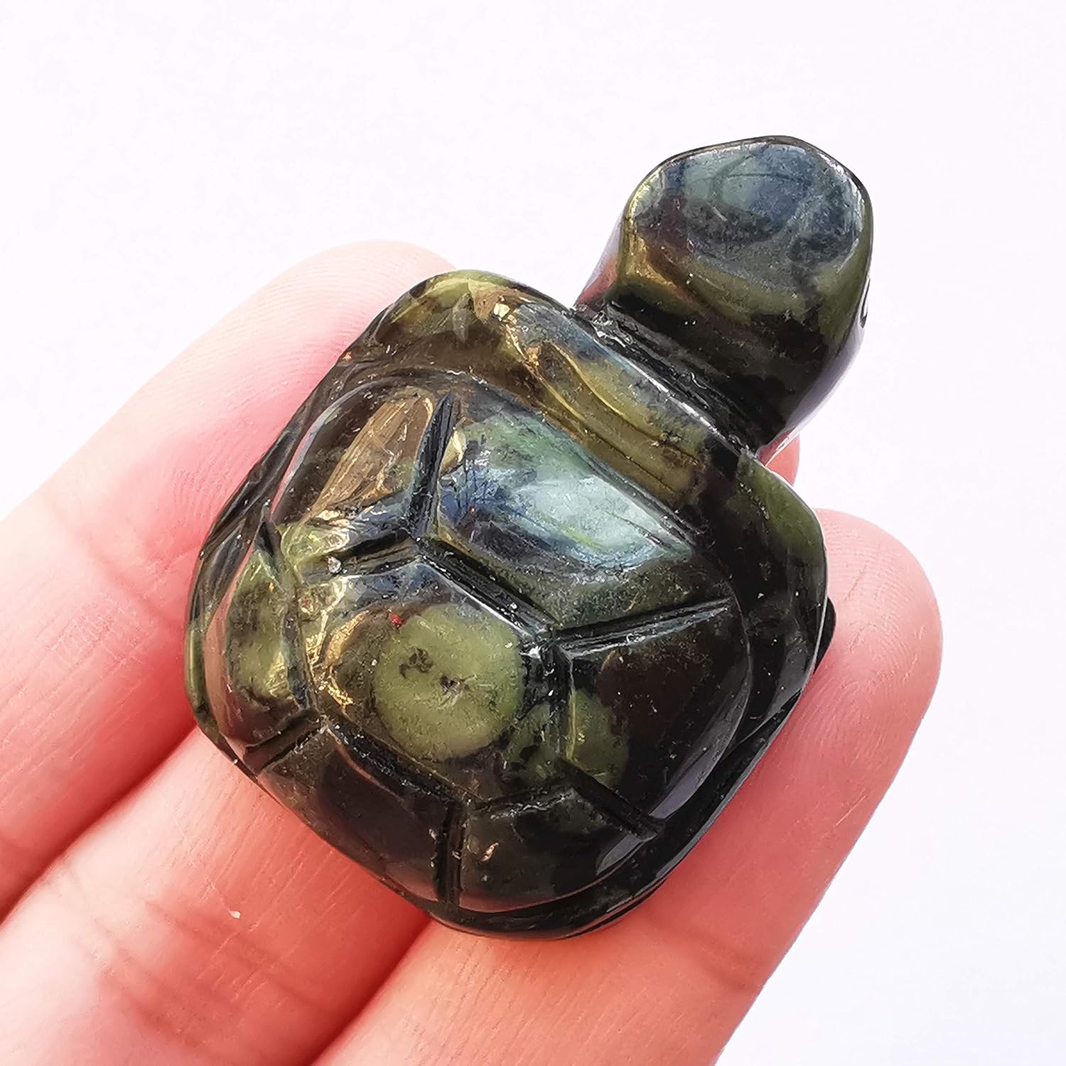 Manekieko Natural Kambaba Jasper Tortoise Crystals and Healing Stones