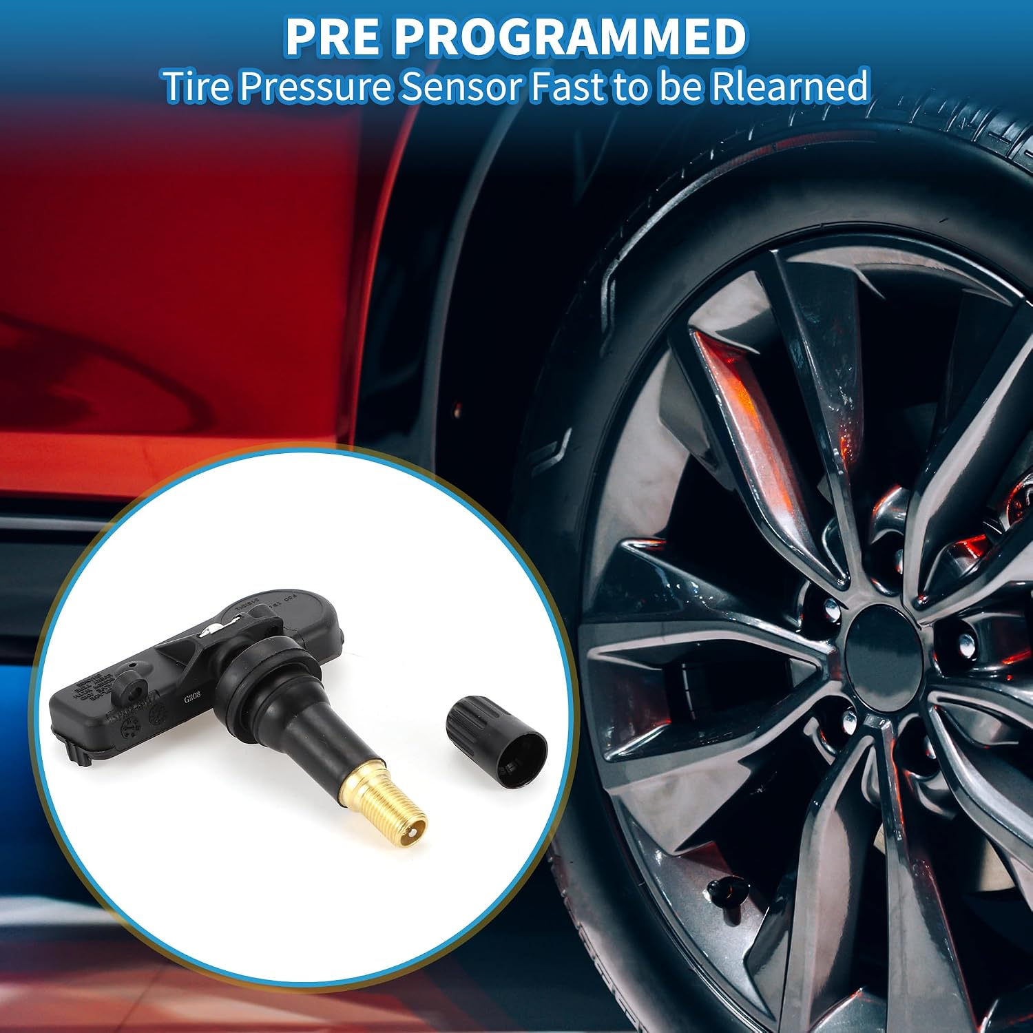 Tire Pressure Sensor No.7L1Z1A189A Tire Pressure Monitoring Sensor for Ford Expedition 2007-2010