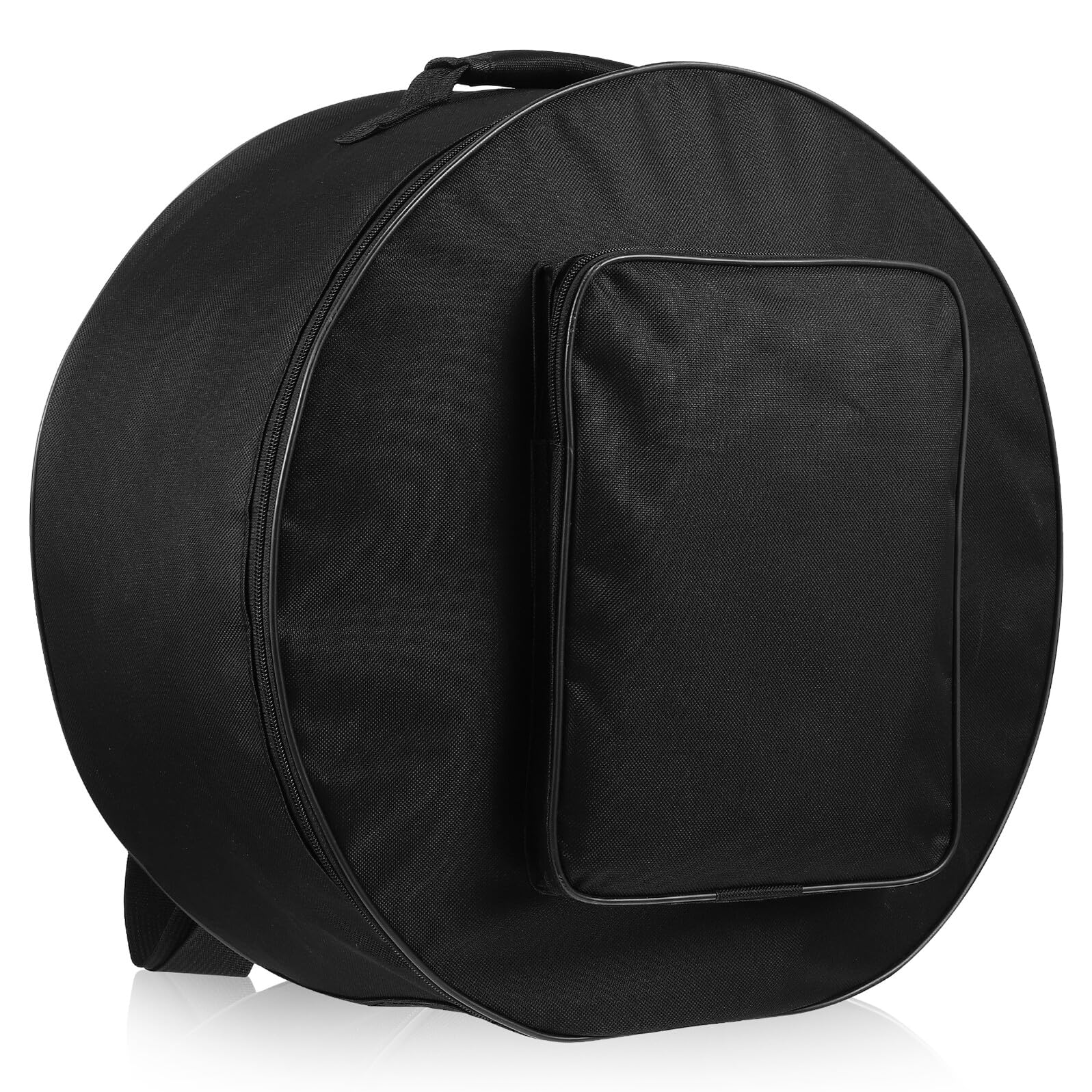 LIFKOME Borsa per Rullante Rotonda in Nailon Nero Chiusura Facile, Protezione Professionale per Strumento, per Trasporto e Conservazione del Tamburo