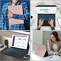 JADEMALL iPad Tok Olasz Billentyűzettel és Trackpaddal 10.2" 9./8./7. Generáció 7