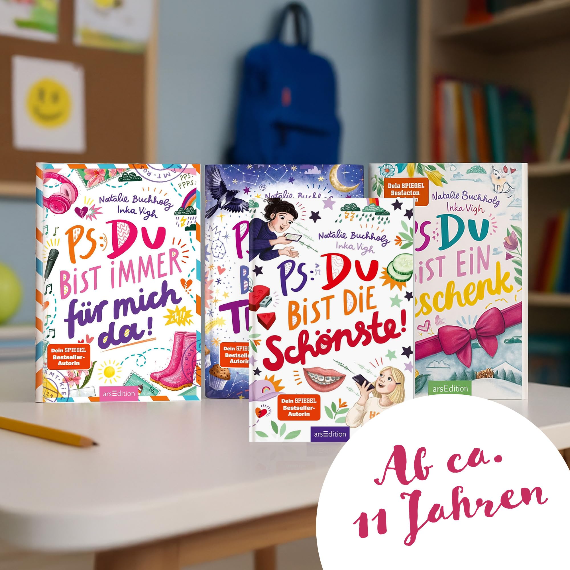 Natalie Buchholz – PS: Du bist die Beste! Bücherreihe Band 1-7 – Für alle ab 11 Jahren, die Chaos, Spaß und Freundschaftsthemen lieben – Freundschaft, Schule und Teenager – mit exklusiver Postkarte