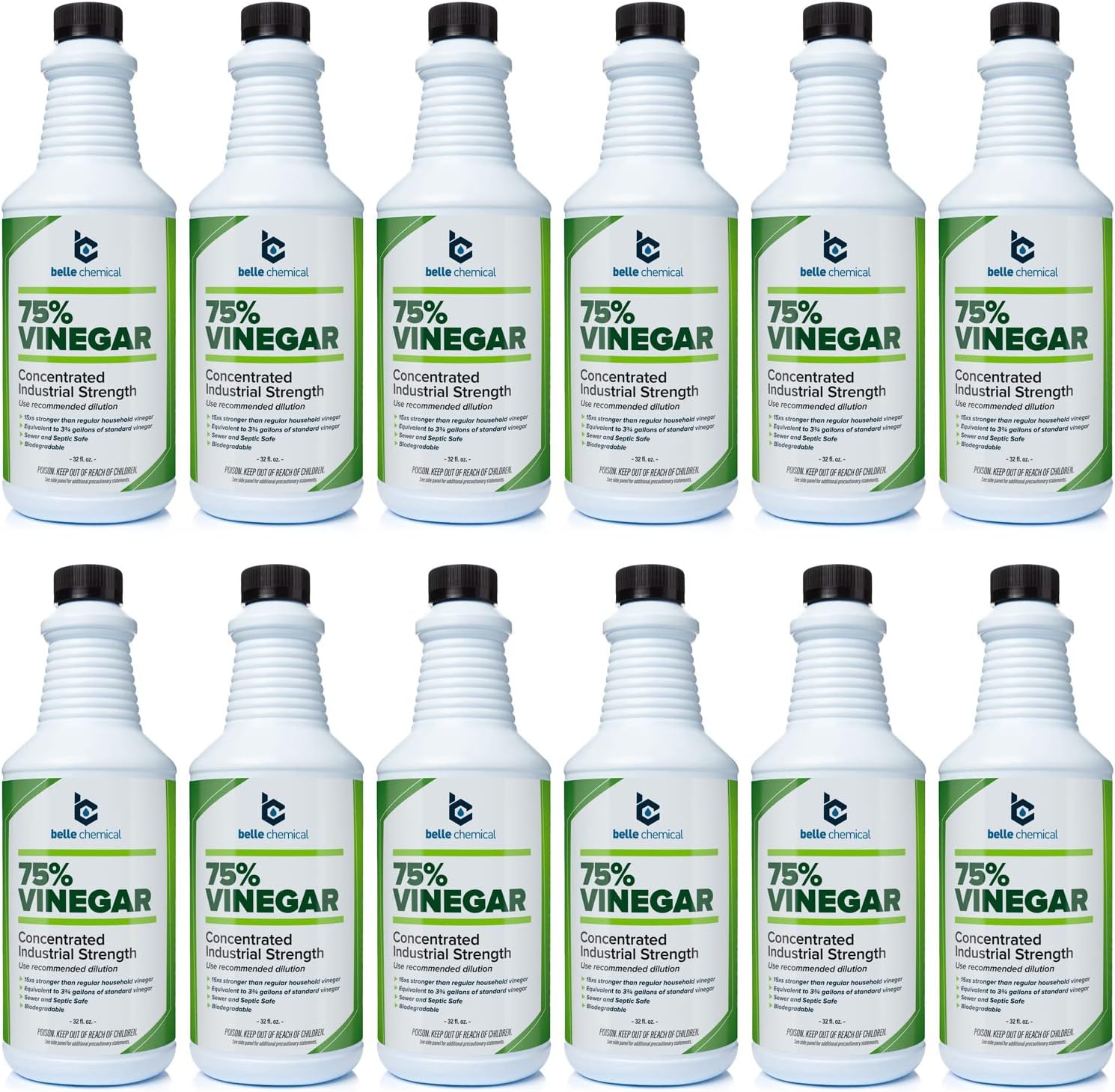 75% Pure Vinegar - Concentrated Industrial Grade (4-Quarts)