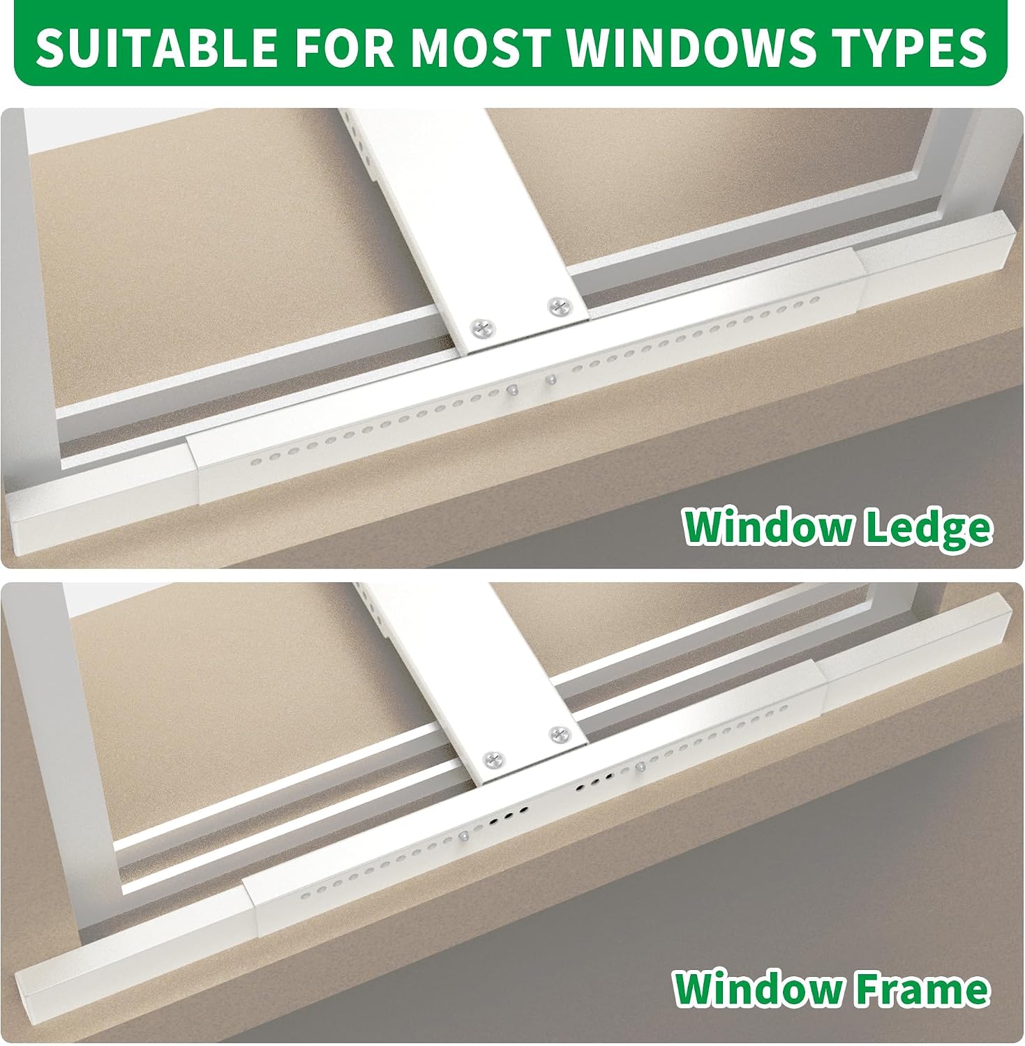 Jeacent Window AC Bracket No Drill Air Conditioner Support to 160lbs image 4