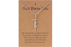 Amelia Name Cross Necklace for Women