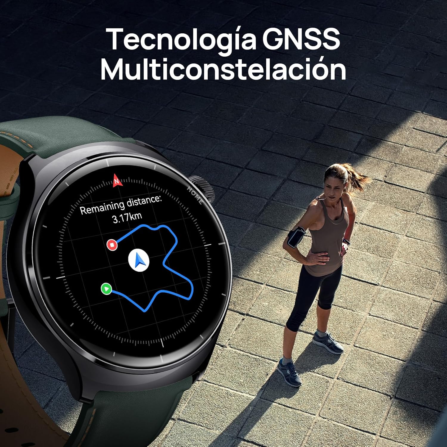 Mibro Watch Lite3 Pro Reloj Inteligente Hombre Mujer con GPS, 1.32» Smartwatch con Llamadas Bluetooth, Impermeable 5ATM, AOD, Pulsómetro, SpO2, Monitor Sueño, Smart Watch para iOS Android (Negro) 4