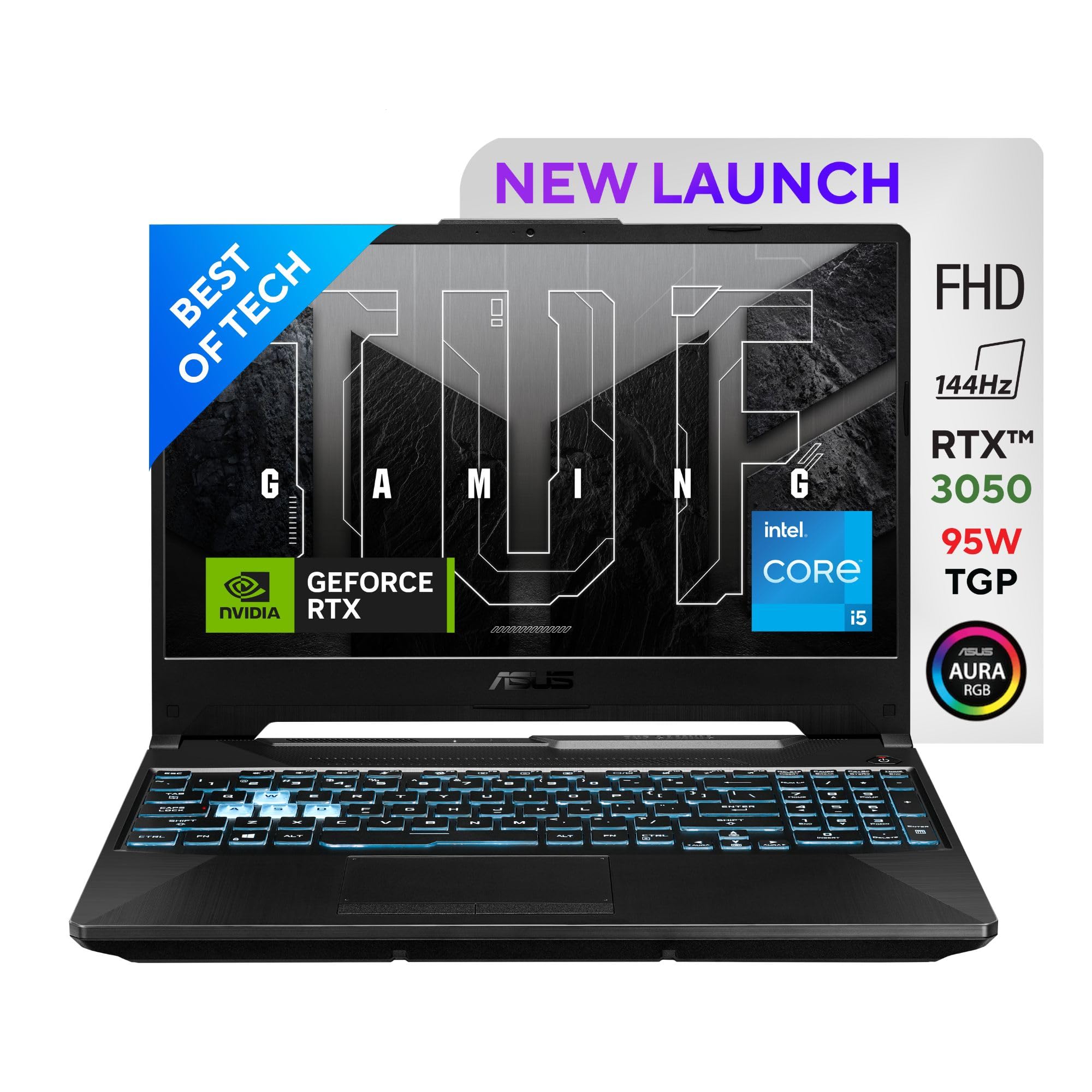 ASUS TUF Gaming F17 (2022), 17.3"(43.94 cms) FHD 144Hz, Intel Core i5-12500H 12th Gen, RTX 3050 4GB GPU, Gaming Laptop (16GB/512GB SSD/90WHr Battery/Windows 11/Gray/2.6 Kg), FX707ZC4-HX067W (B0C8JJWSXP) Amazon Price History, Amazon Price Tracker