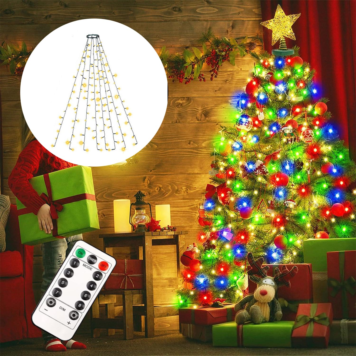 Amazon.co.jp: CHMKSTC LED イルミネーションライト クリスマスツリー