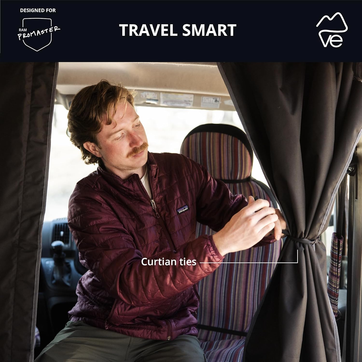VanEssential Insulated Privacy Curtain - Dodge Ram Promaster - High Roof