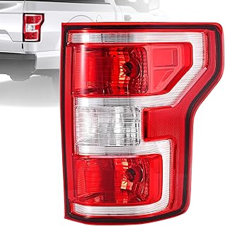 Tail Lights Assembly Compatible with 2018 2019 2020 Ford F-150 Right Passenger Side Rear Light Brake Lamp Taillight with Bulb and Harness Replace JL3Z13404H