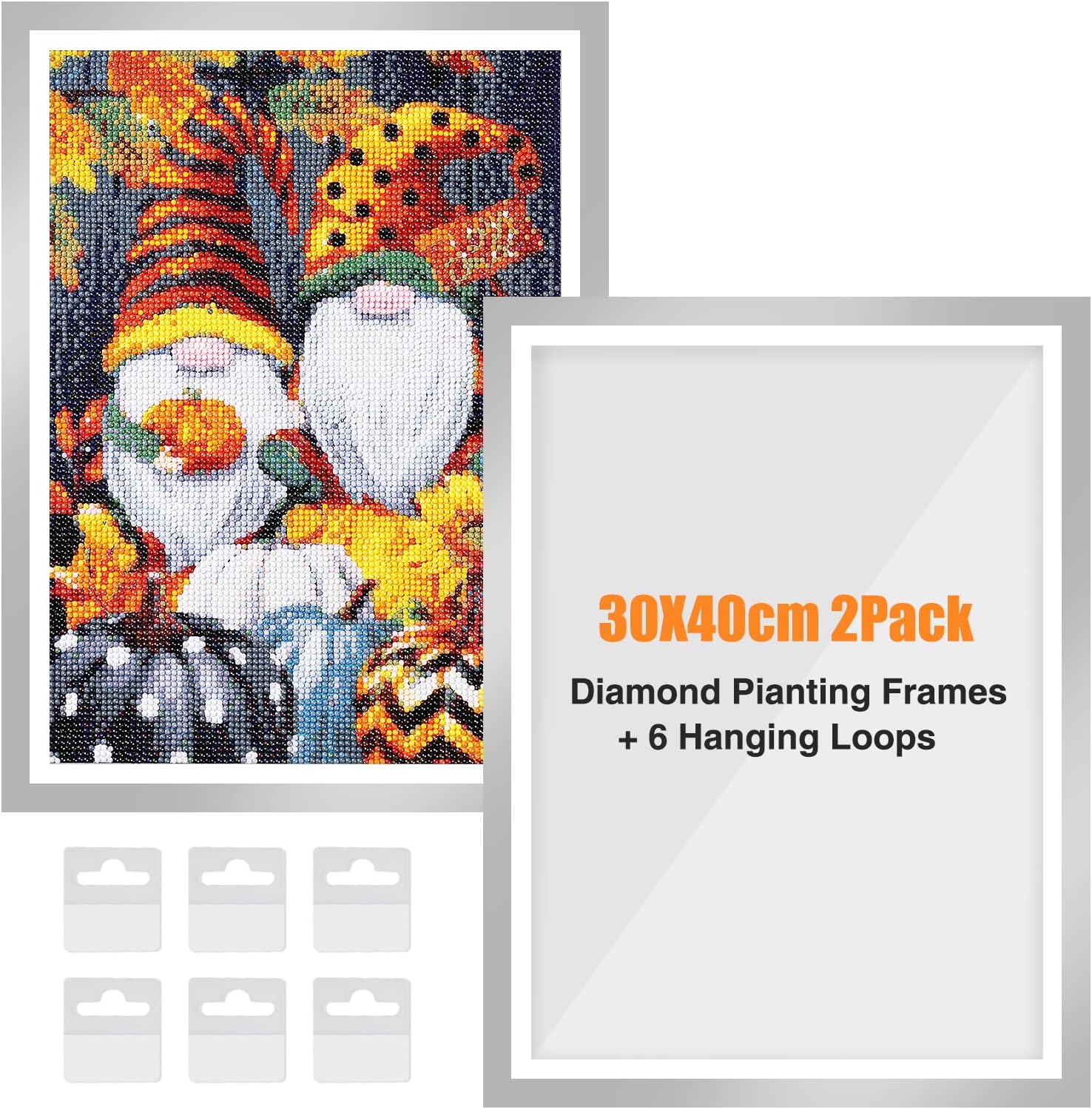 GHHKUD Upgraded 2Pack Diamond Painting Frames, Frames for