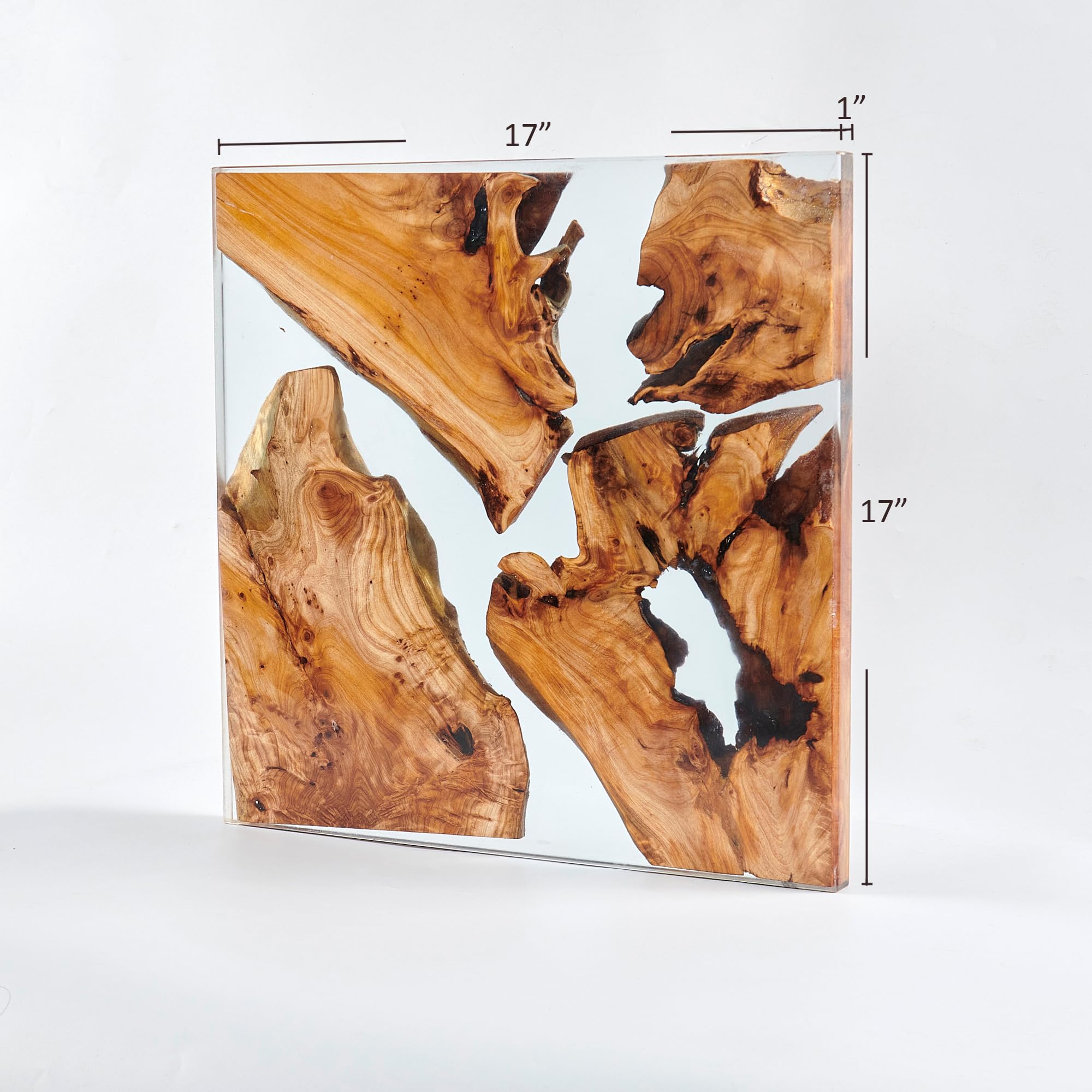 Amazon.com: Warmaxx Rustic Cedar Wood Resin Wall Art Square