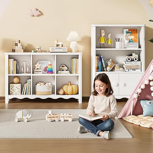 Miniatura 3 de ONBRILL Estante organizador de almacenamiento de 6 cubos, estantería y organizador de almacenamiento de juguetes para habitaciones de niños, estante