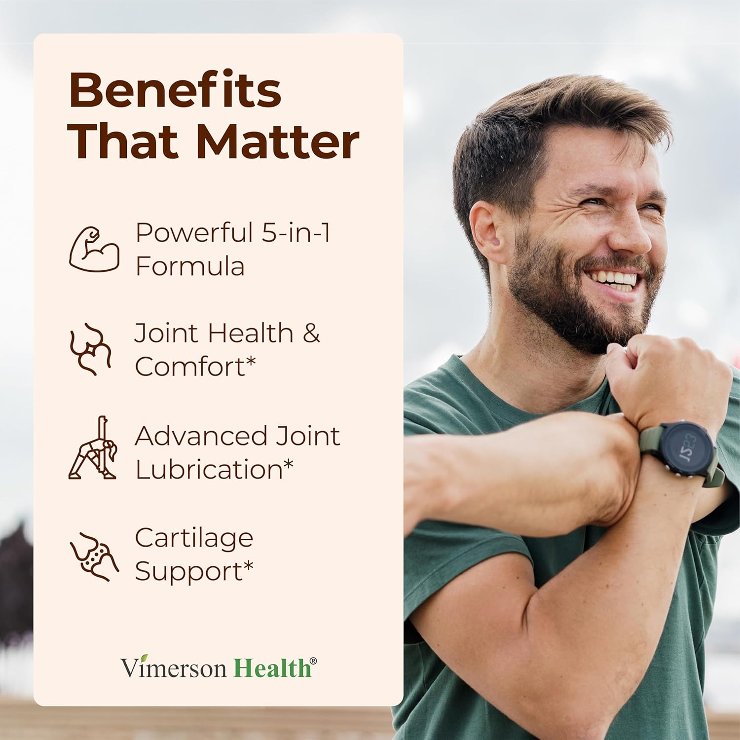 Glucosamine Sulfate with Hyaluronic Acid, Boswellia, Black Pepper & MSM Supplement – 5-in-1 Joint Supplements for Men and Women – Joint Health, Mobility & Bone Strength – FSA Eligible 60 Caps - Image 2