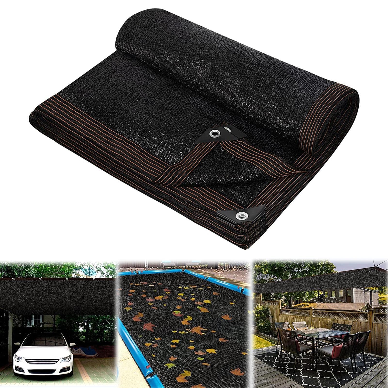 Filet d'ombrage de jardin résistant 6x12m pour piscine et pergola