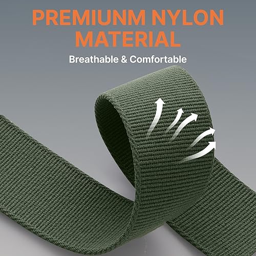 Miniatura 4 de Bandletic Correas de reloj de ajuste rápido de 0.866 in compatibles con Garmin Fenix 8 1.850 in 7 6 Pro 5 Plus, correa de nailon táctica resistente