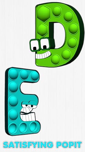 Pop It Alphabets Lore 3D - Antistress ABC Giant Fidget Toys