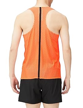 アシックスシングレッド上下 ASICS アシックス シングレット ミドルタイツ メンズ 上下 asics