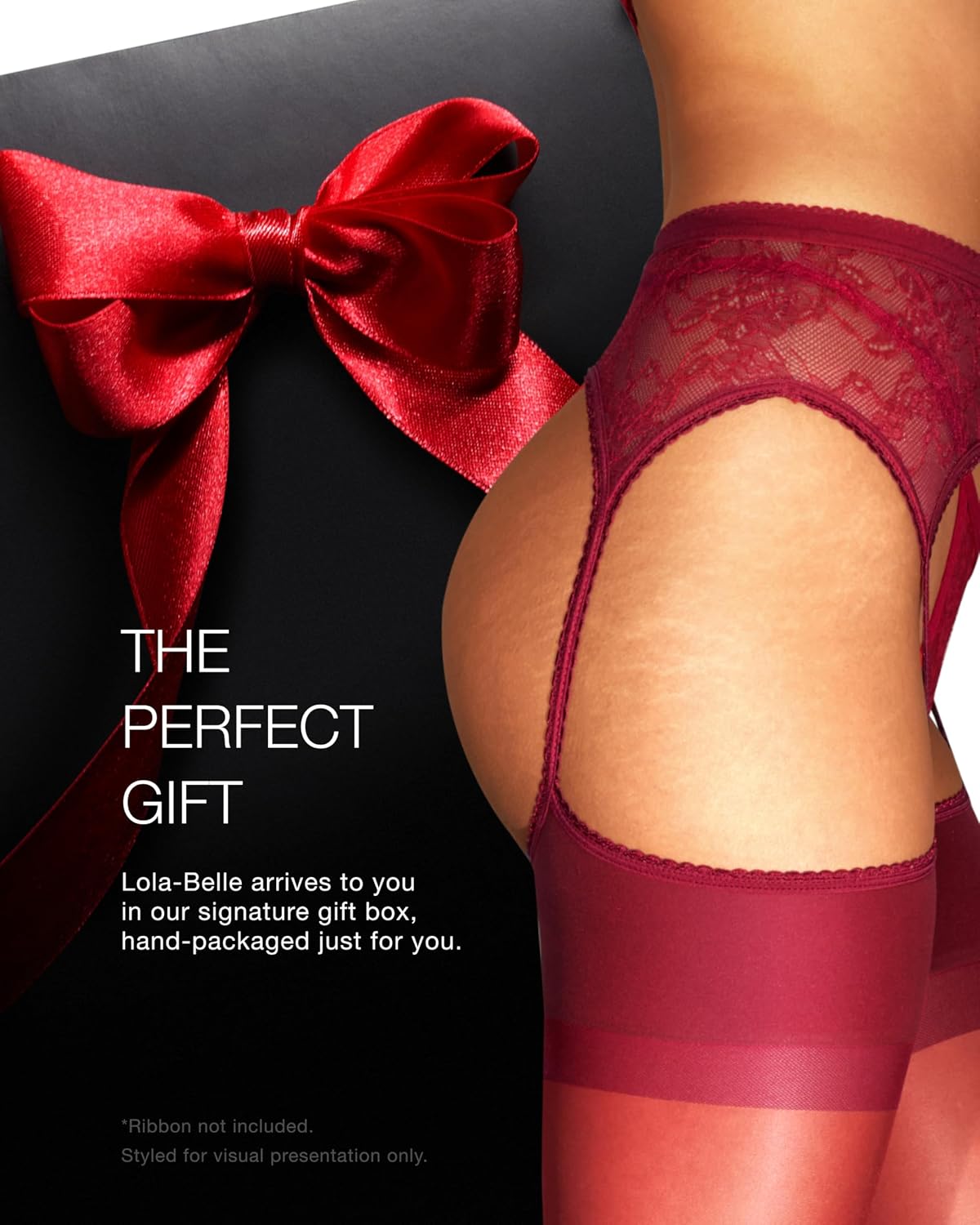 sofsy Italian All-in-One Sheer High Waist Suspender Tights | Women's 20D Floral Lace Top Lingerie-Style Garter Pantyhose