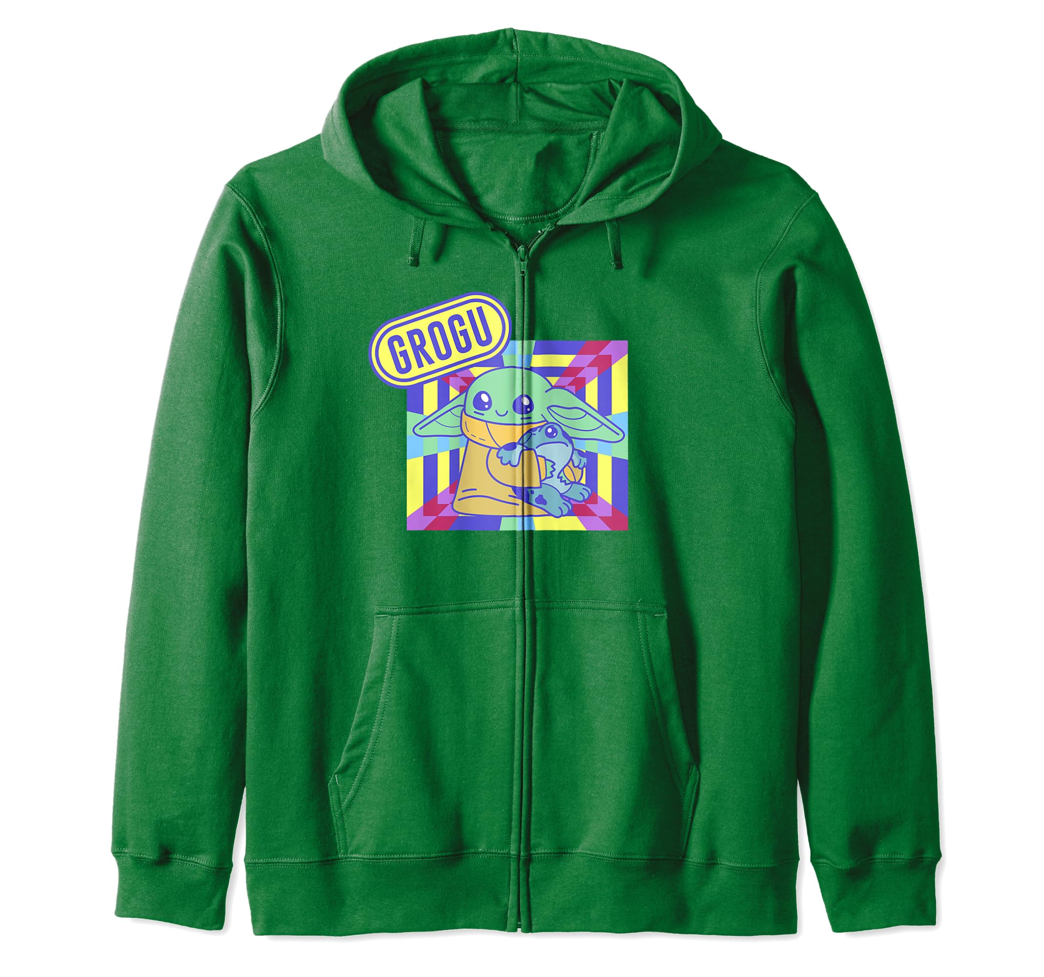 Sweat Star Wars The Mandalorian Grogu à capuche zippé pour fan de pop culture