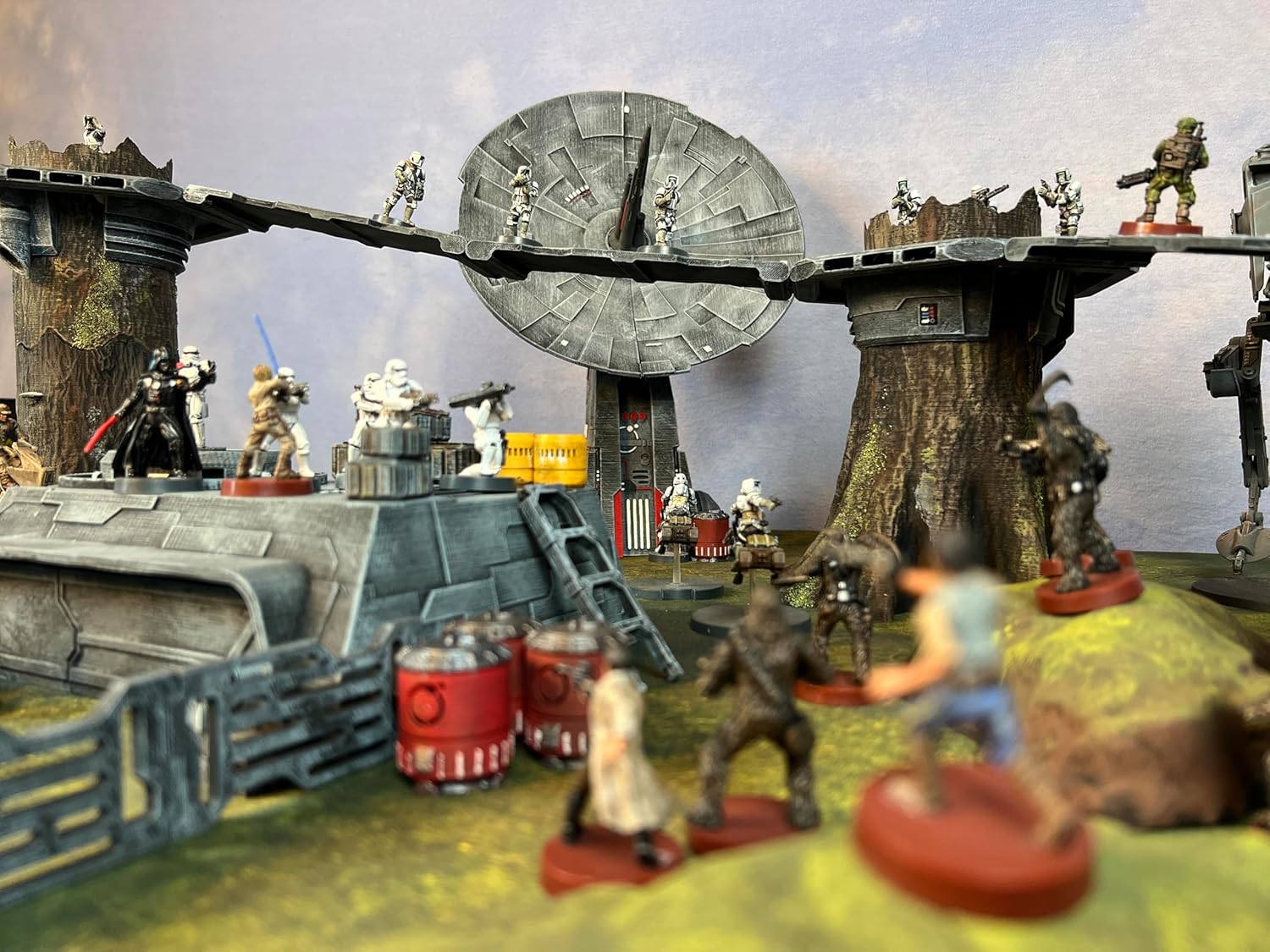 Legion Terrain - Deflector Shield Dish - Miniature Tabletop Wargaming Terrain (Painted)