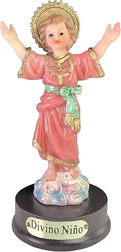 Unknown Divino Nino - Estatua Divina de 3 pulgadas con base infantil
