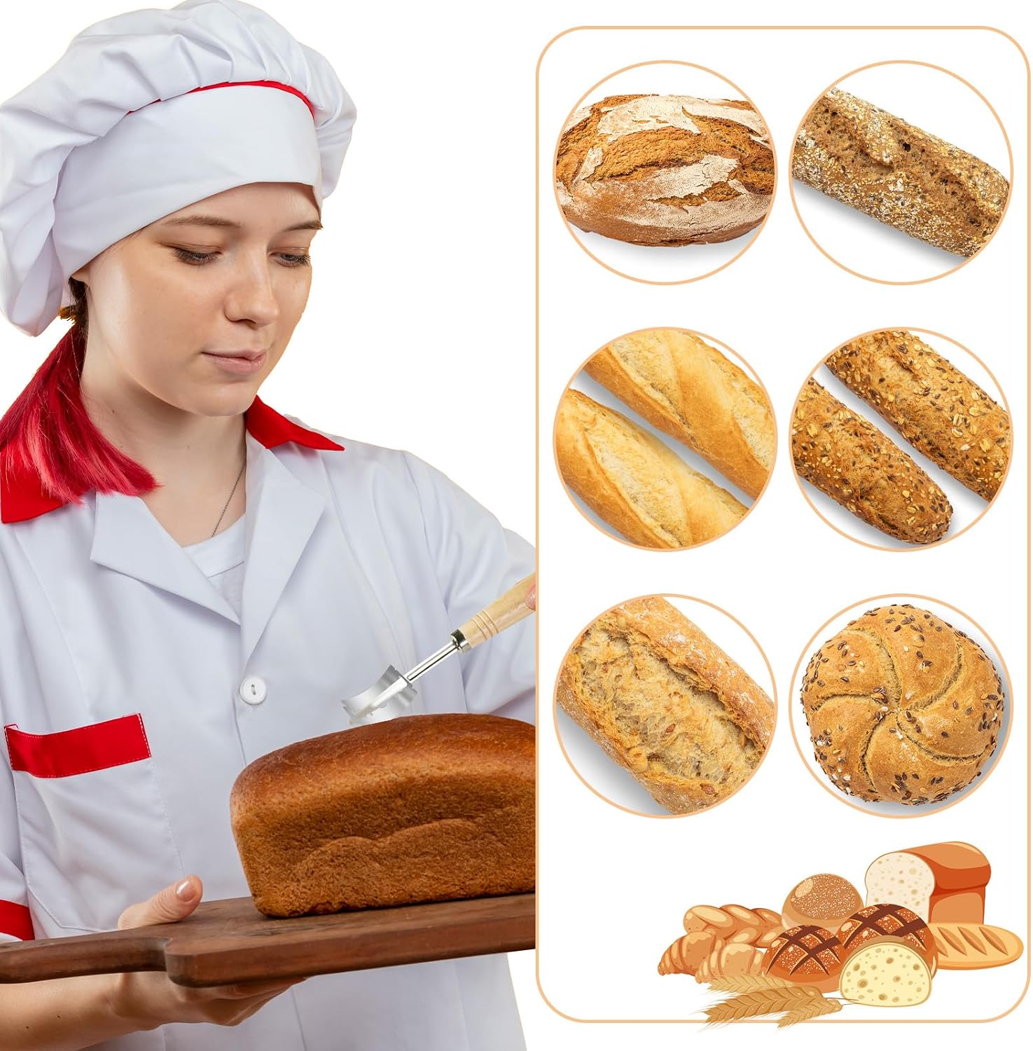 30 Pieces Bread Lame Blades Refill, Stainless Steel Bread Scoring Blade Tool, Professional French Dough Razors Knife for Scoring Sourdough, Baguettes, and More