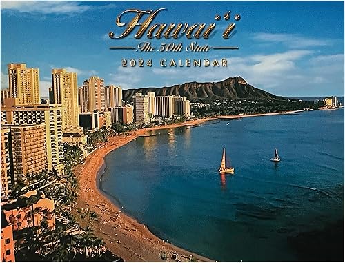 Long's Hawaii 2024 - Calendario de pared hawaiano de doce meses (Hawaii, el estado 50)