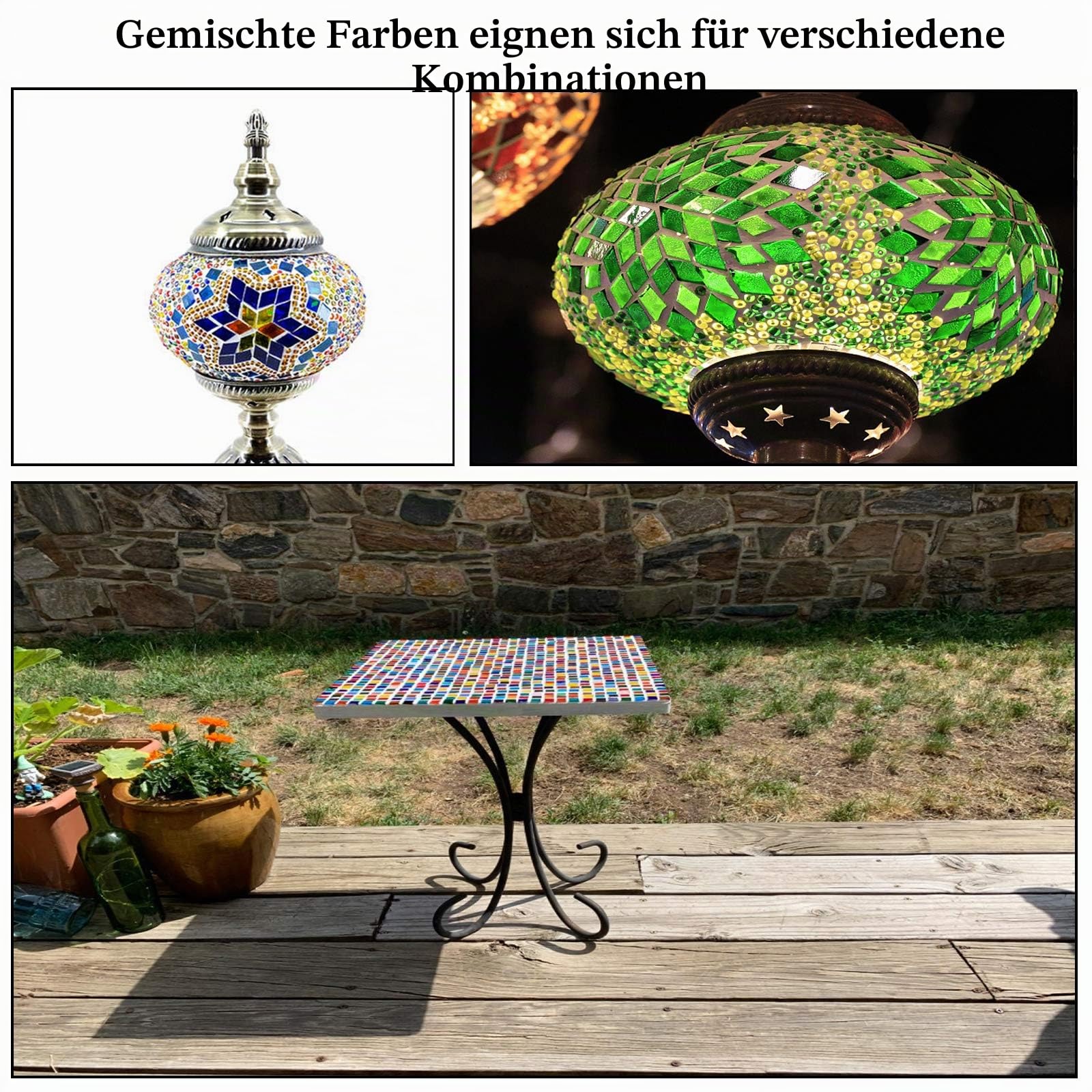 1100 Stück Mosaikfliesen, Glasmosaikfliesen zum Basteln, Bulk, gebeizte Mosaikglasstücke, Mosaikzubehör für Heimdekoration, Kunsthandwerk, DIY-Projekte, transparent (gemischte Form)