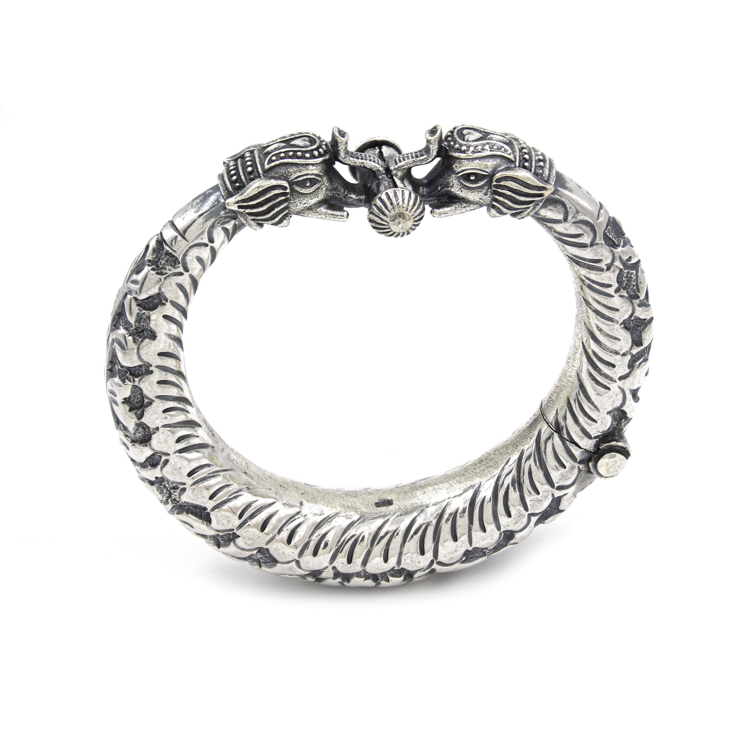 Tibetan Silver Bracciale Regolabile in Filigrana Fatto a Mano in Argento Sterling 925 Con Peridoto e Perla per Donna Gioielli Con Bracciale Tribale Etnico Dal Design Unico/Lunghezza 8
