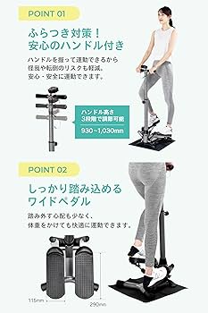 ステッパー　アルインコ　油圧シリンダー Amazon.com: ALINCO FA4123N Stepper with Handle, Hydraulic