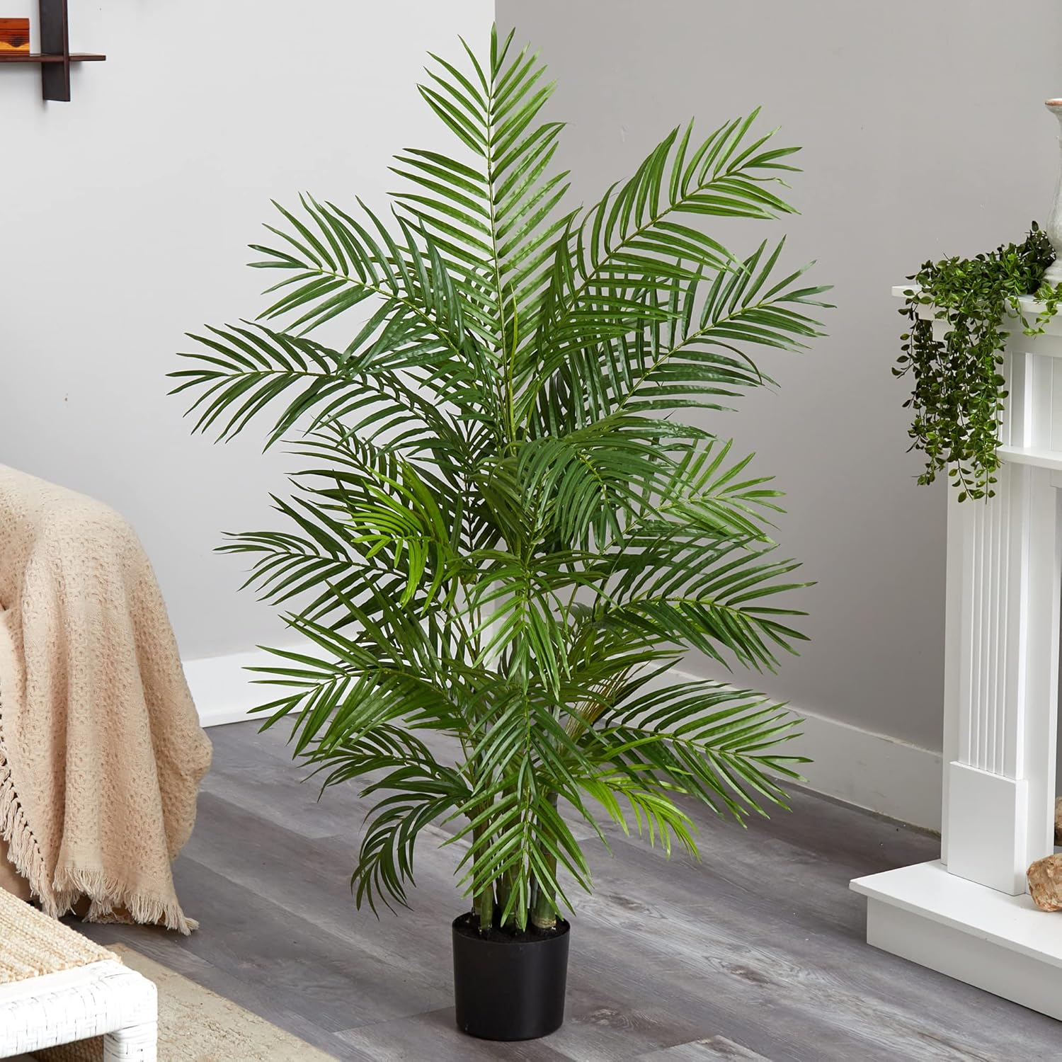Tropical Elegance 40" Faux Areca Palm Silk Floor Plant in Pot
