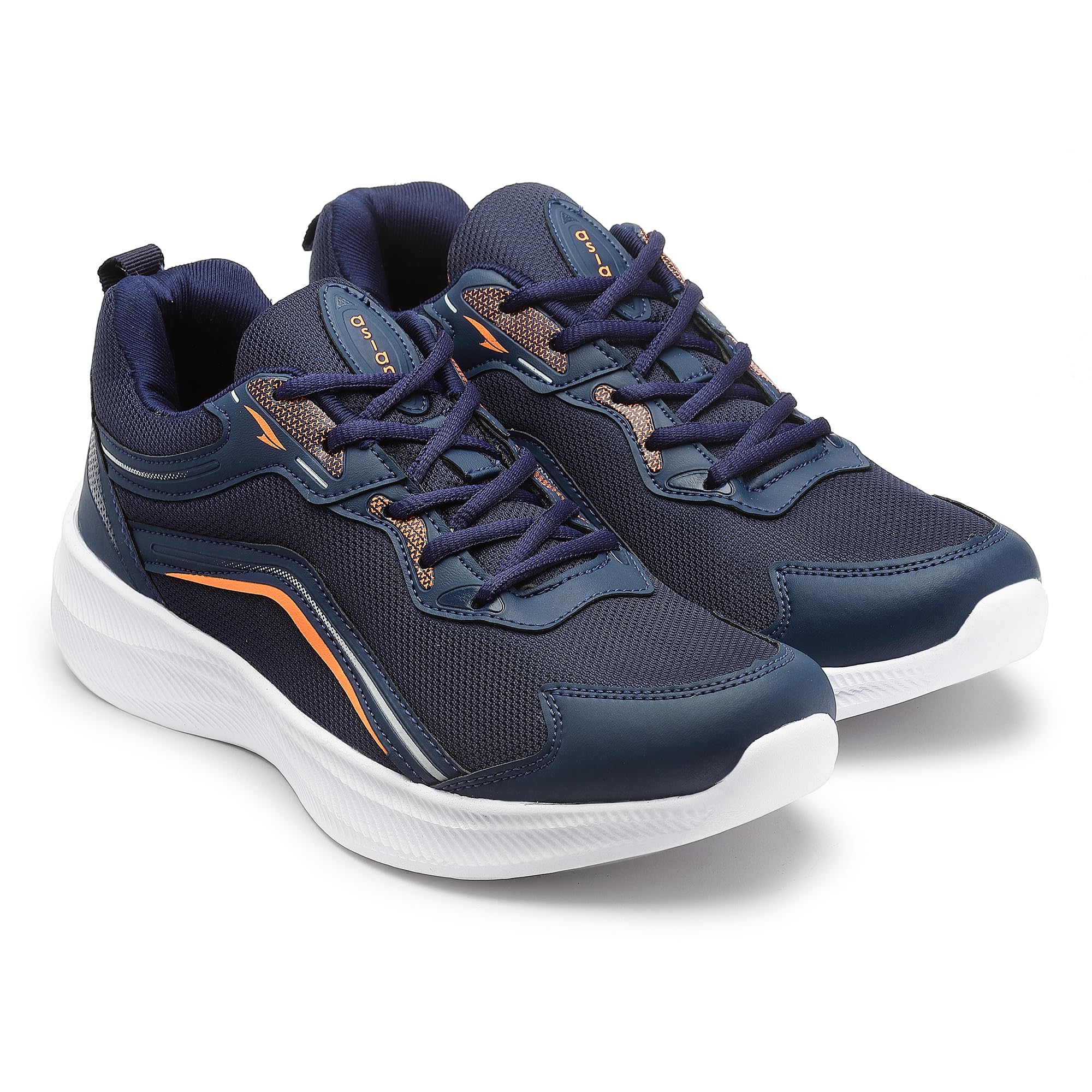 ASIAN Mens Electric-06 Sports Running,Walking,Gym Shoes with Lightweight EVA Sole with Casual Sneaker Shoes for Mens & Boys Navy Orange (B0CJ9WYTJV) Amazon Price History, Amazon Price Tracker