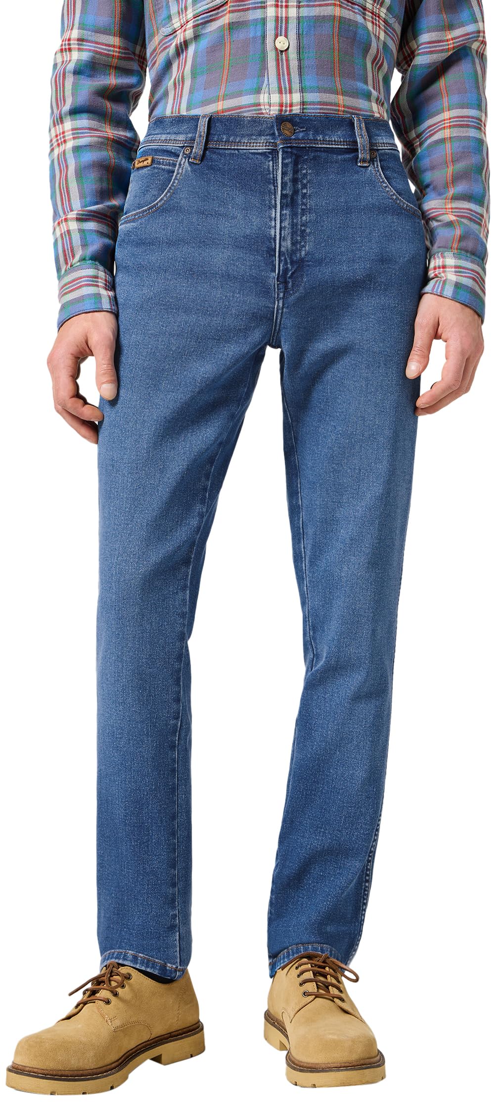 Wrangler Texas Men's Slim Jeans, Ridge Wash, 28 W/32 L