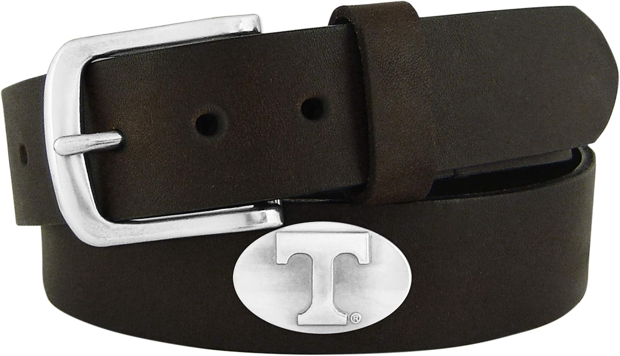 ZEP-PRO Boys' NCAA Tennessee Volunteers Children's Leather Concho Belt, Brown
