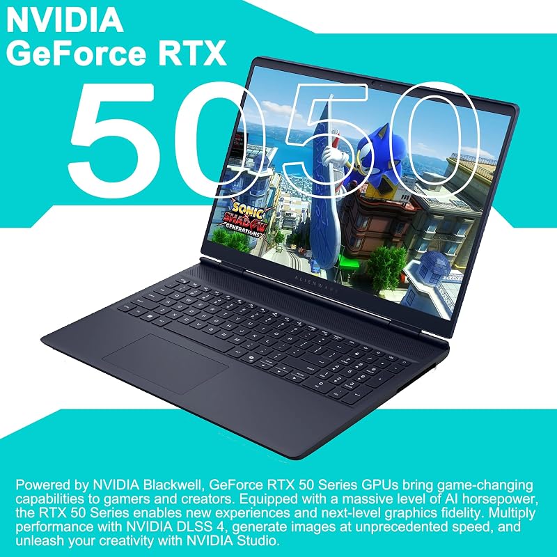 Dell Alienware 16 Aurora Gaming AI Laptop 16" WQXGA 120Hz (100% sRGB) Intel 10-core Core 7 240H (Beats Ultra 7 165H) 32GB RAM 2TB SSD GeForce RTX 5050 DLSS4 (Up to 421 AI Tops) Win11 image 4