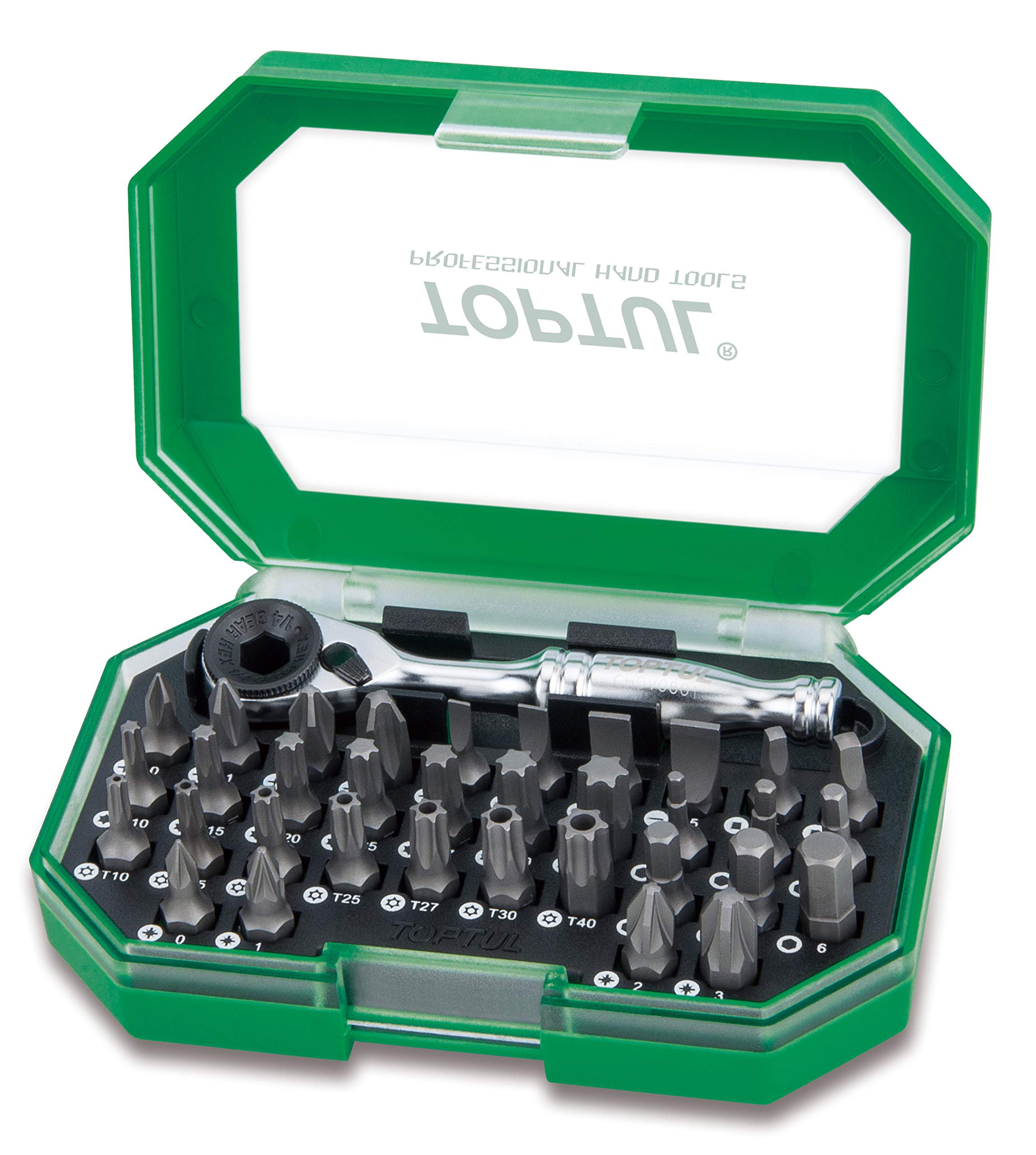 Toptul GACW3503S 1/4" Hex Drive Mini Ratchet Bit Set W/Display Box (8 Sets) (B0142DVF0Y) Amazon Price History, Amazon Price Tracker