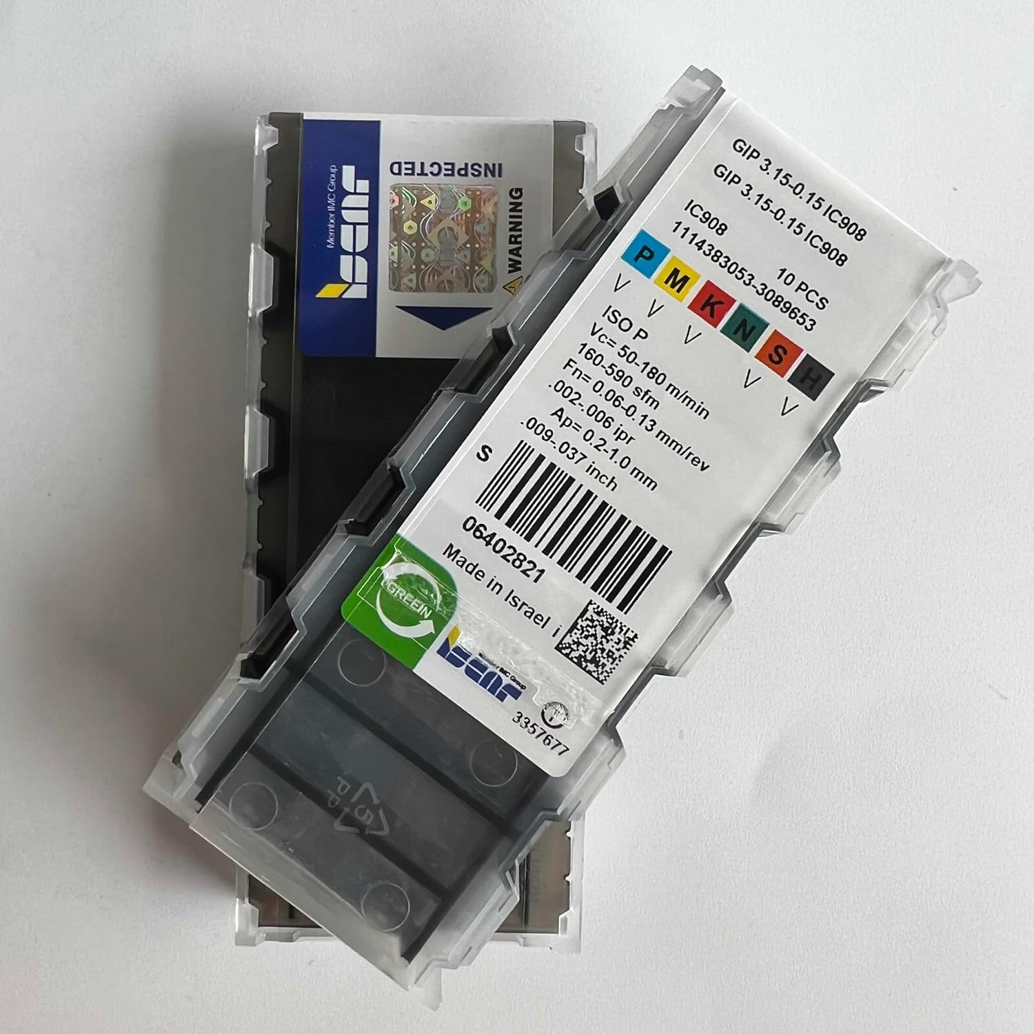 GIP3.15-0.15 IC908 Carbide Blades Pack of 10