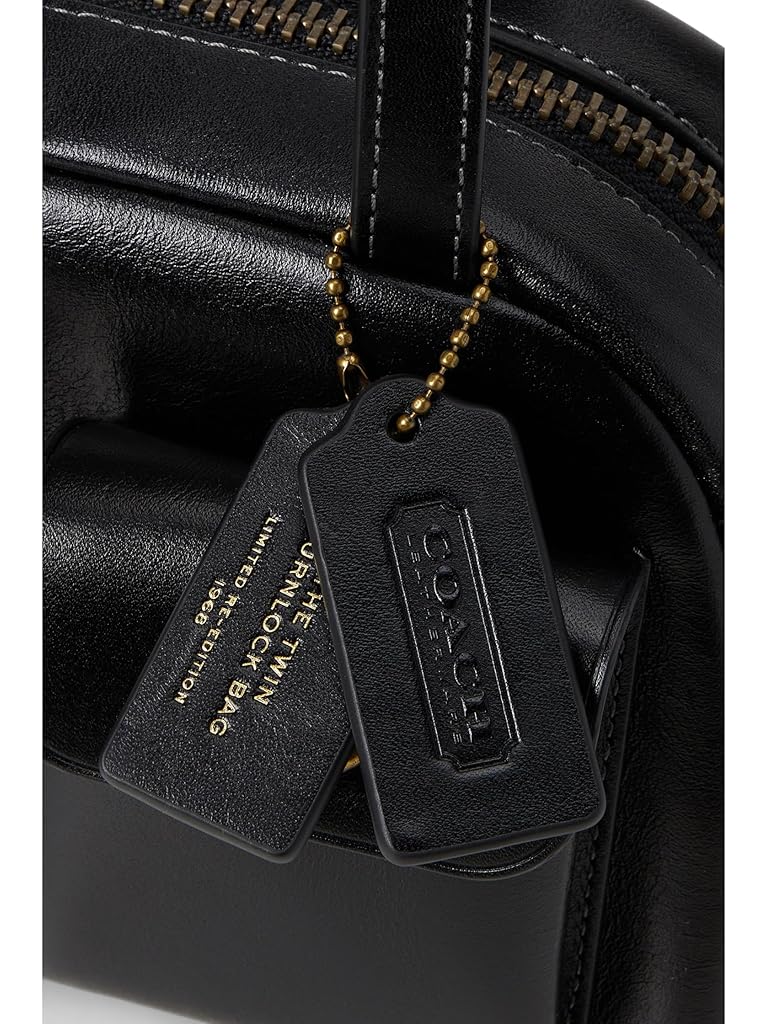 Black COACH Twin Turnlock Bag 20