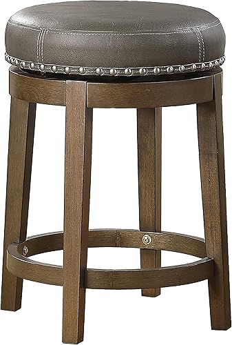 Miniatura 4 de Lexicon Blueridge Taburete giratorio de altura de mostrador (juego de 2), 25" SH, gris Gris,Marrón,Verde,Negro -,Rojo -