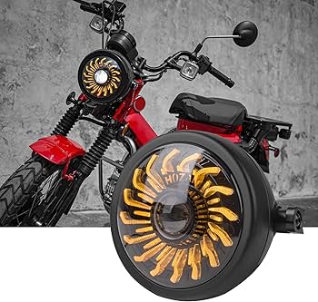 ハンターカブ　純正　ヘッドライト　LED JA65 純正LEDヘッドライトが暗い！→ユニットごと変えてしまえ