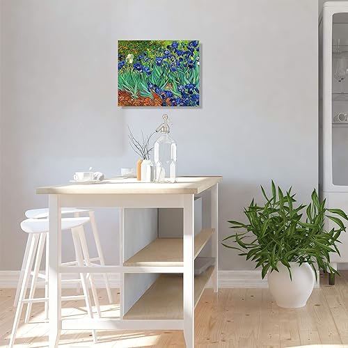 Miniatura 1348 de A&T ARTWORK The Starry Night de Vincent Van Gogh. Tamaño del marco: 36 x 30 pulgadas, tamaño de la imagen: 30 x 24 pulgadas, reproducciones clásicas