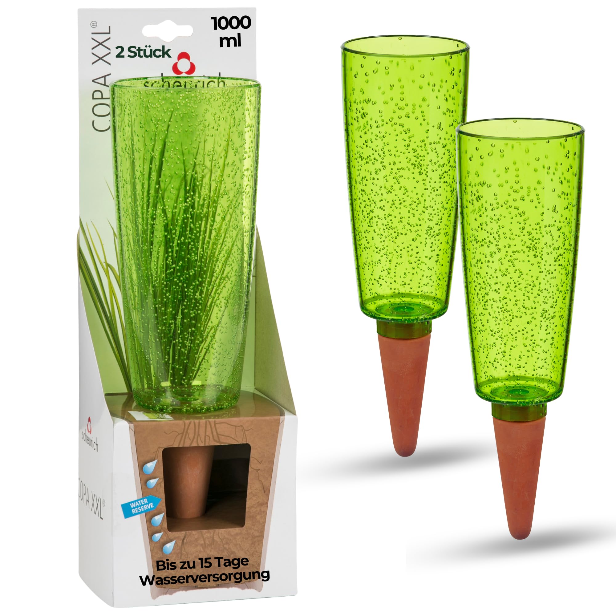 Scheurich COPA XXL irrigazione acqua Dispenser irrigazione sfera verde trasparente