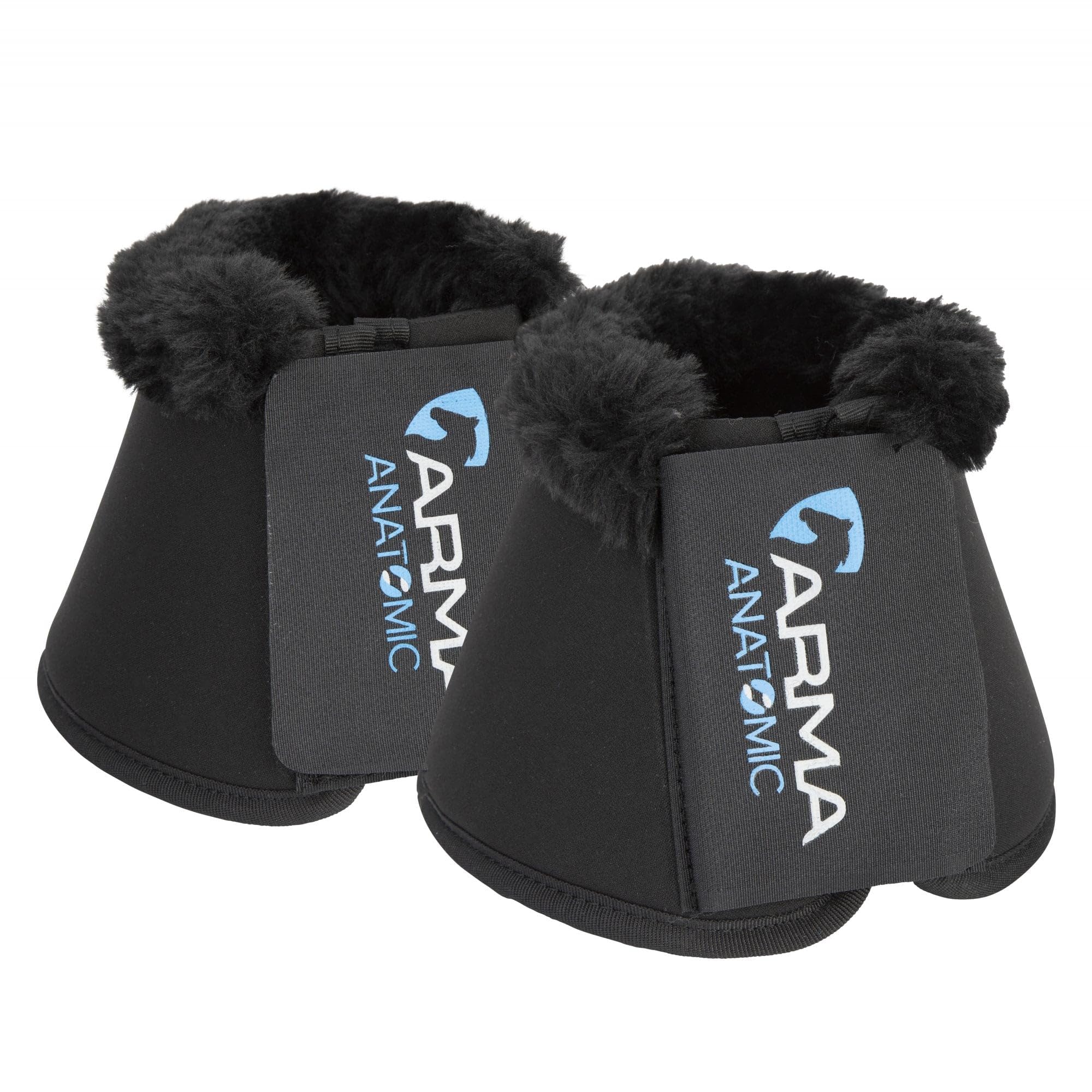 Shires ARMA SupaFleece Neoprene Over Reach Boots - Black Cob