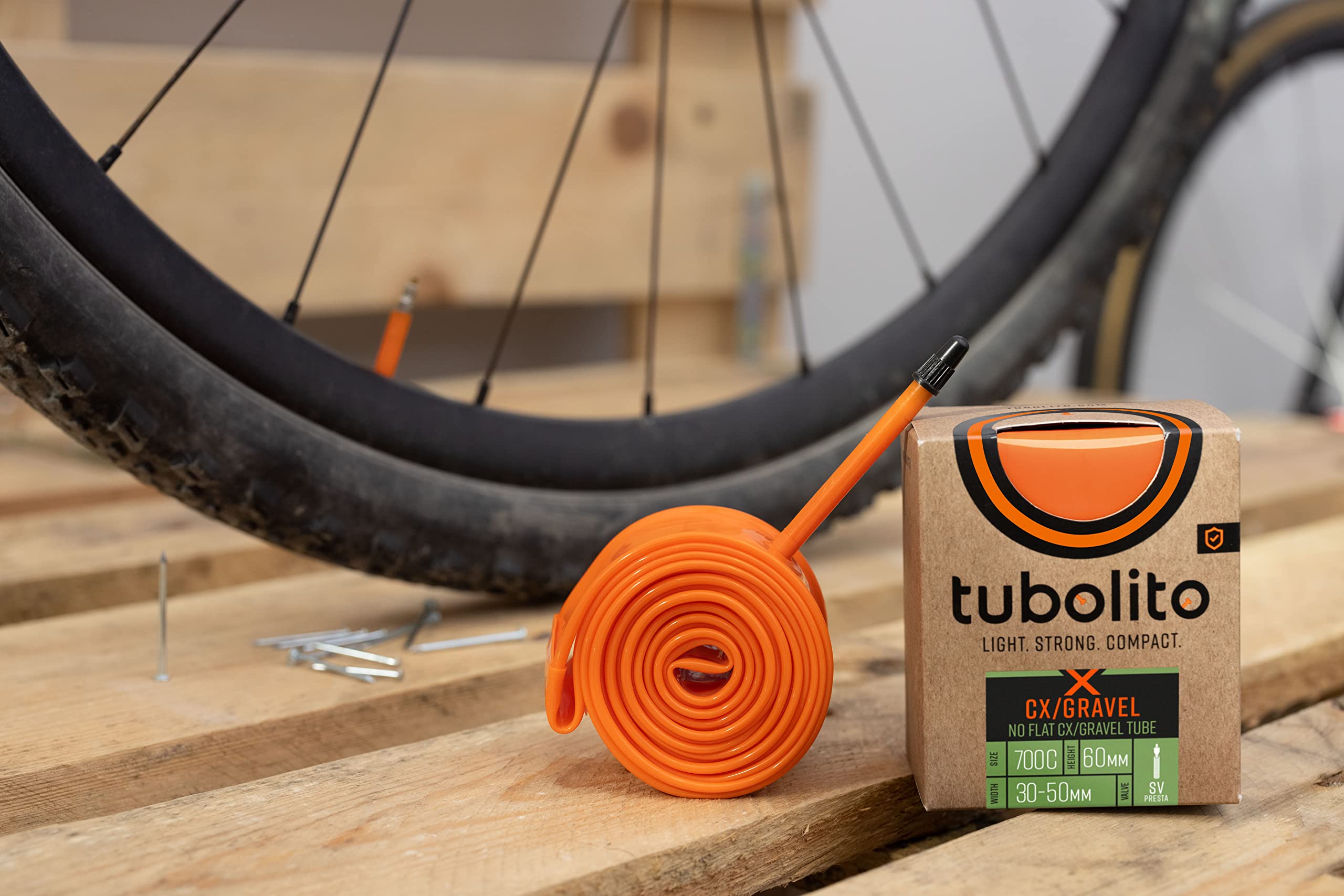 Chambre à Air Tubolito CX/Gravel Presta 700C - Léger, Solide, Pour Pneus 32-50mm, Freins Disque/jante - 6