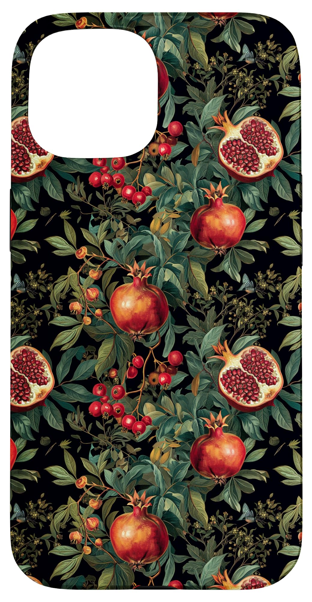 Dark Academia Aesthetic Pomegranate Dark Cottagecore Case for iPhone 15