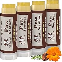 Vista 15 de Natural Dog Company PawTection Bálsamo en barra de 2 onzas, cera protectora para patas de perro con manteca de karité y caléndula, protege las patas