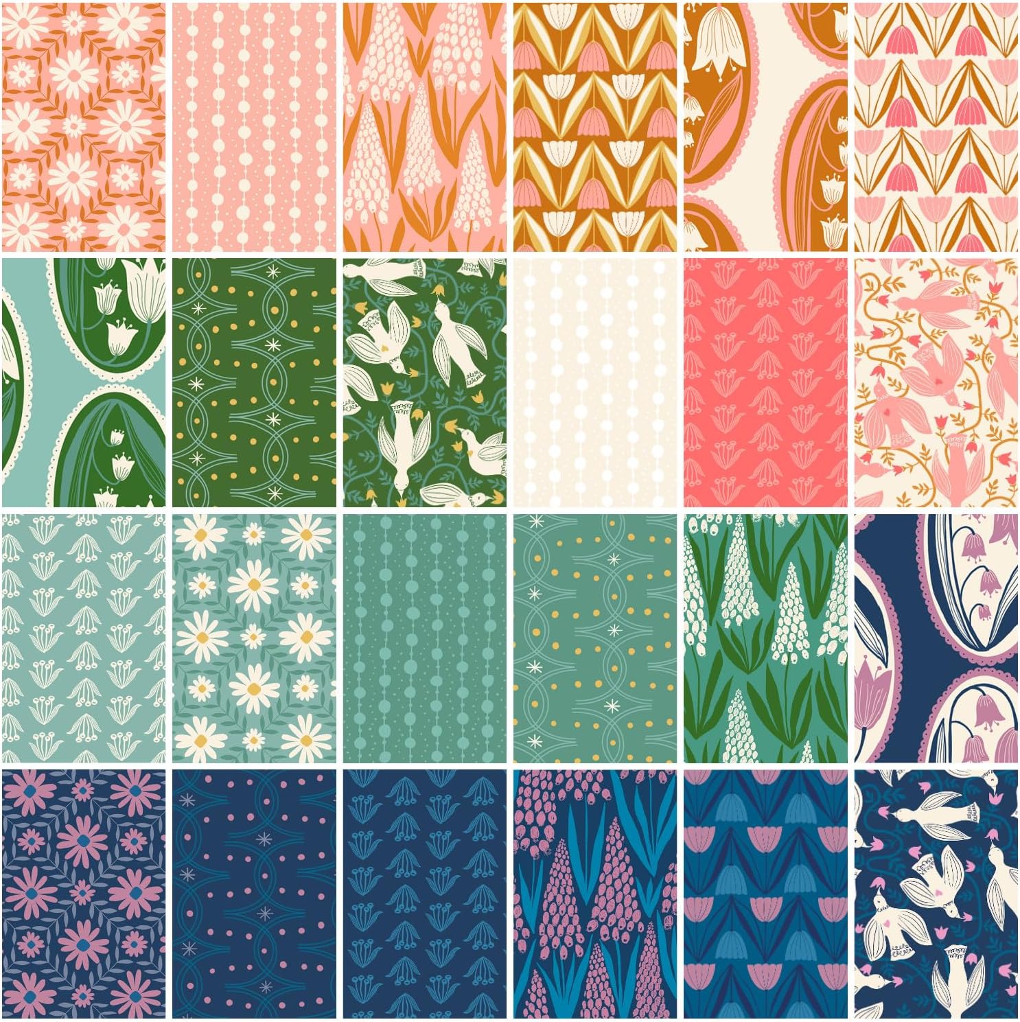 Endpaper Layer Cake (42 Pieces) by Jen Hewett for Ruby Star Society (RS6040LC)