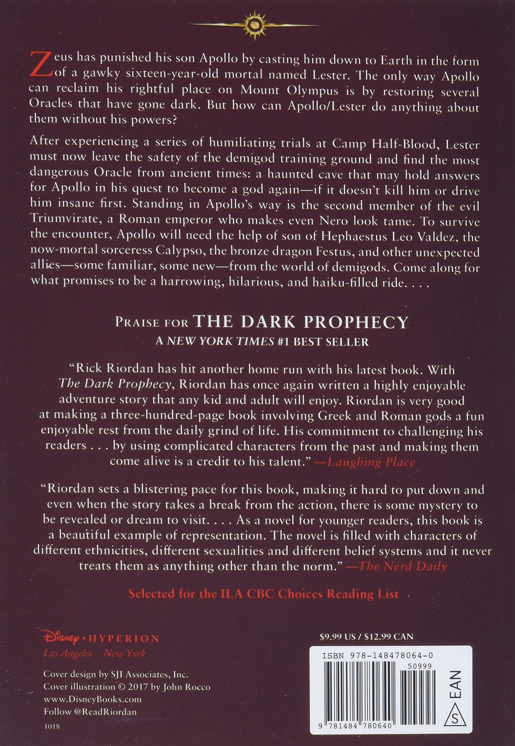 Dark Prophecy, The-Trials Of Apollo, The Book Two: Riordan, Rick:  9781484780640: Books - Amazon.ca
