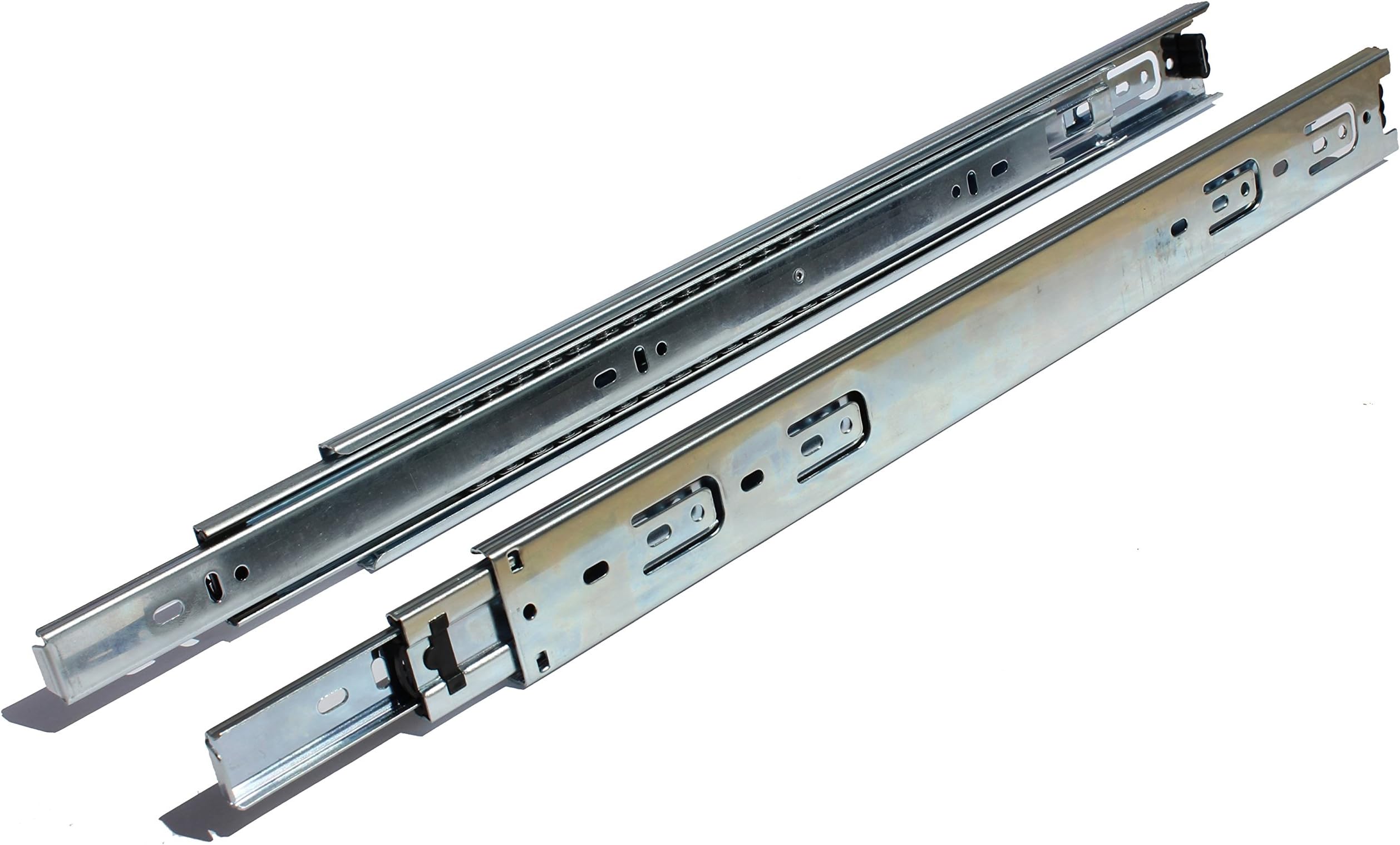 14 Inch Drawer Slides - 70lb Capacity Full Extension Side Mount Slides With Over-Travel